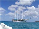 Windjammer Polynesia from Little Bay, Montserrat